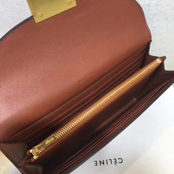 新作限定 CELINE セリーヌコピー TROTTEUR LARGE FLAP グレインドカーフスキン 長財布 107853APM.03D